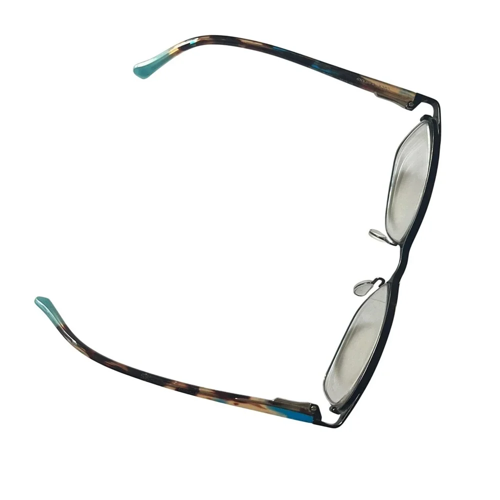 Lucky Brand D509 Black Teal Tortoise Shell Eyeglasses Frames 54-17-135